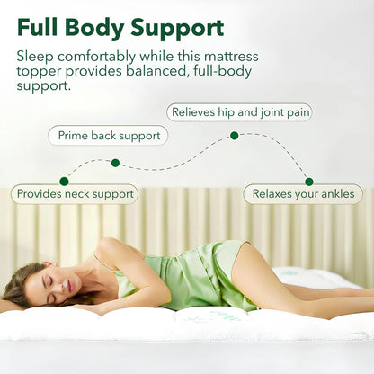 Temp-Regulating Bamboo Mattress Topper