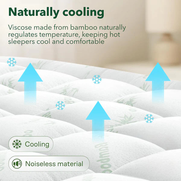 Temp-Regulating Bamboo Mattress Topper