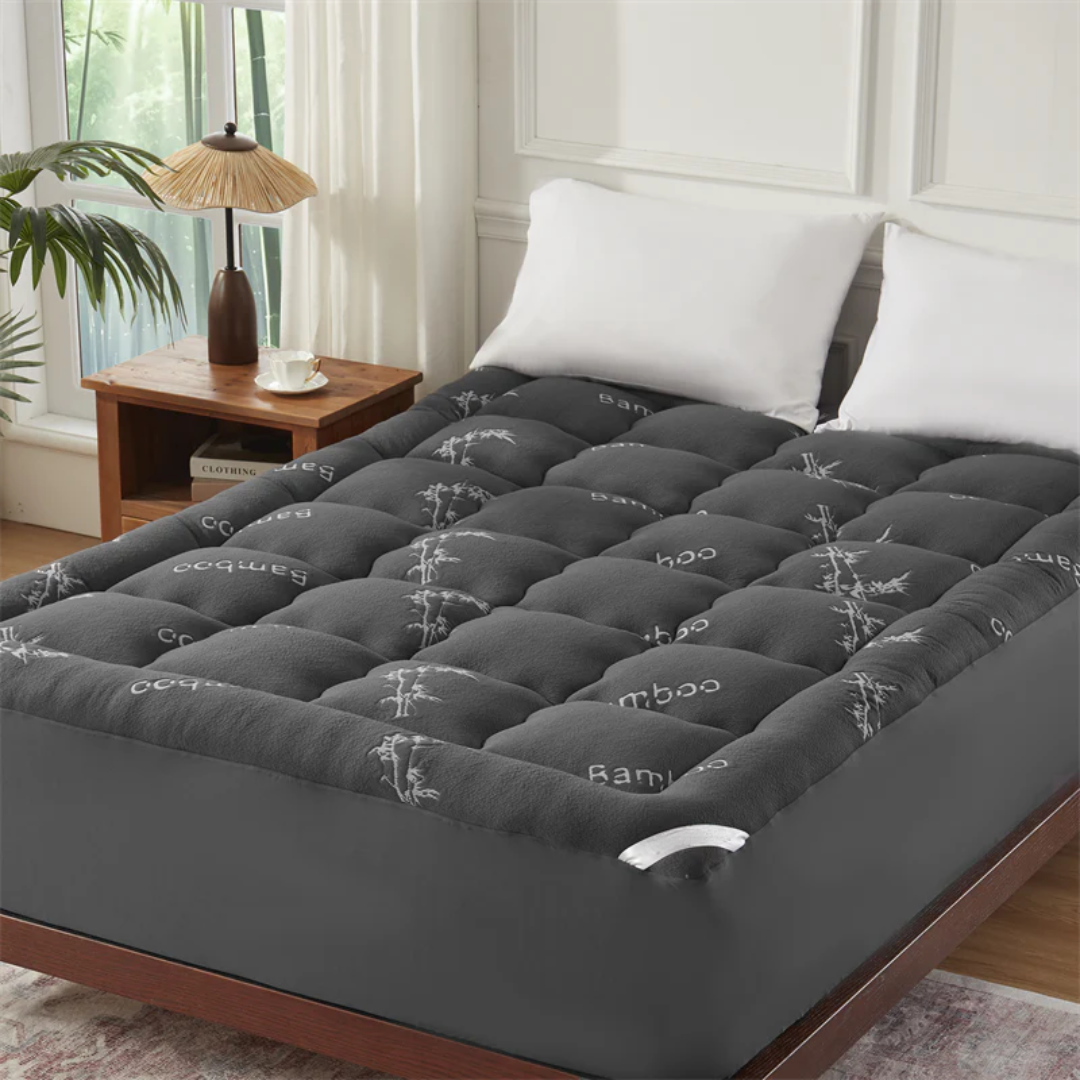 Temp-Regulating Bamboo Mattress Topper
