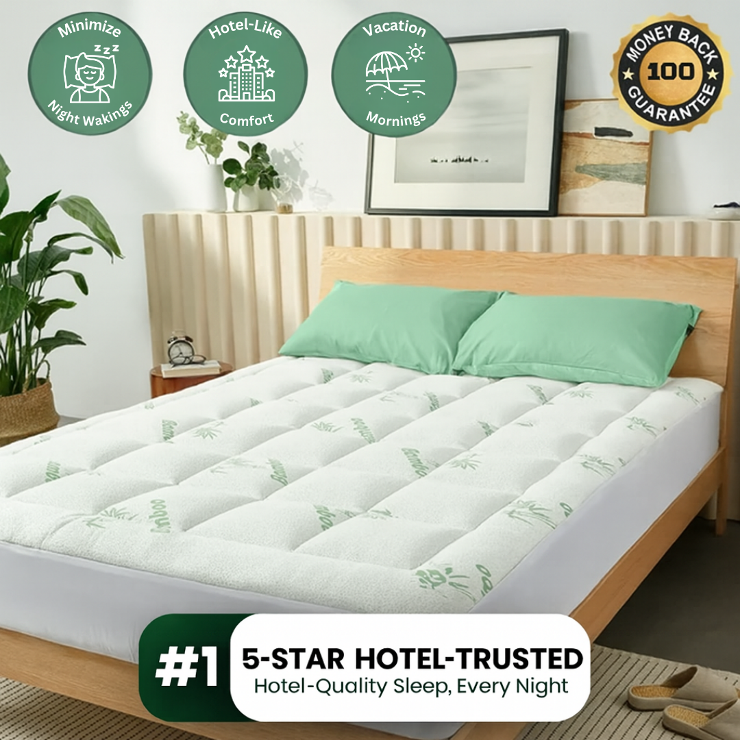 Temp-Regulating Bamboo Mattress Topper