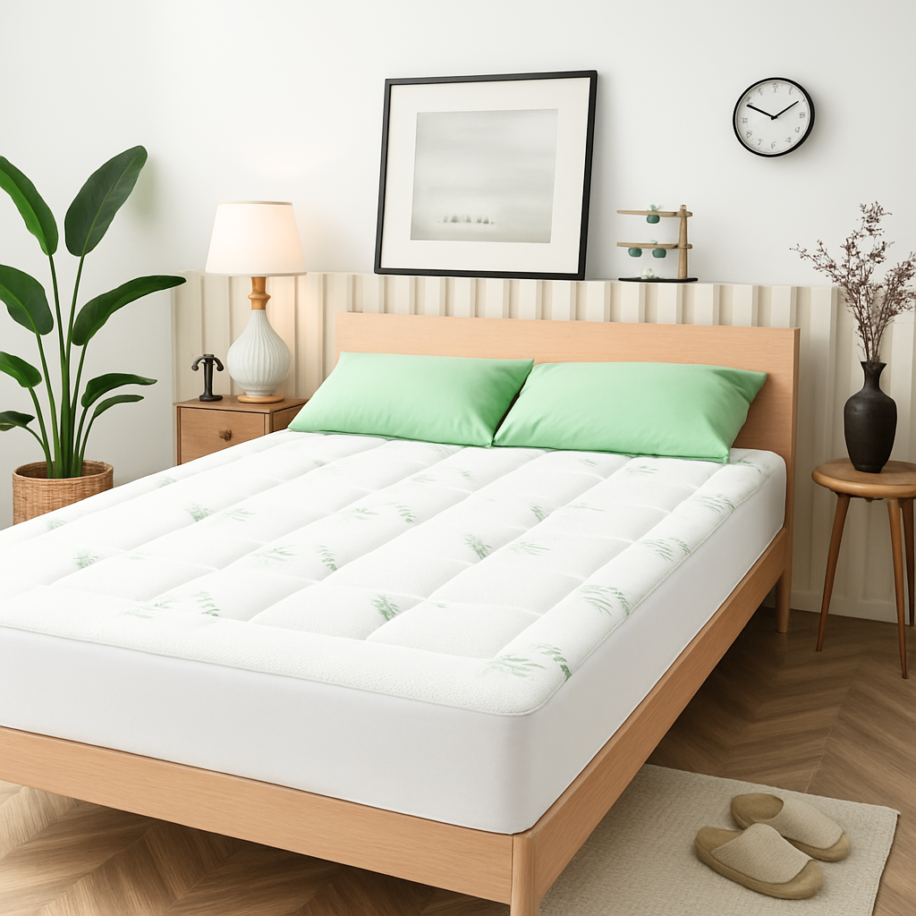 Temp-Regulating Bamboo Mattress Topper
